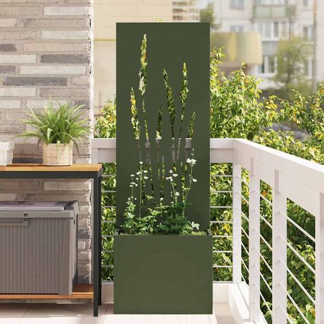 Garten Sichtschutz-Leinwand Olivgrün 50 x 150 cm