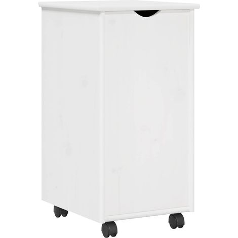 Gabinete rodante 34 x 39 x 65,5 cm Madera de Pino Macizo vidaXL