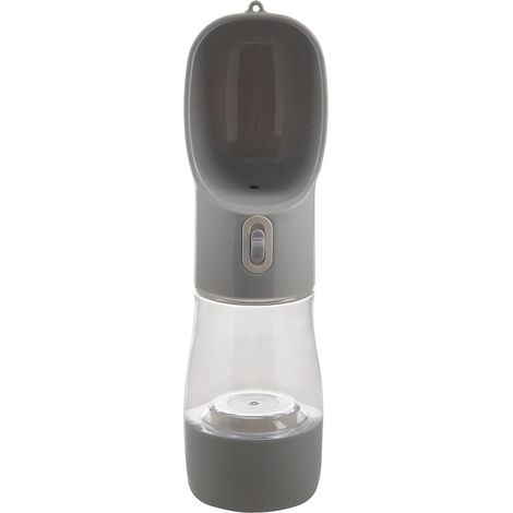 Gourde portable pour animaux de compagnie (chat, chien) avec gobelet double usage et gobelet anti-fuite inclus. (1/5)
