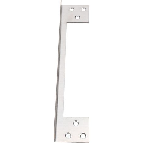 Beyamis Plaque de protection de loquet de porte - Sécurité en acier inoxydable forme L 18cm (1/5)