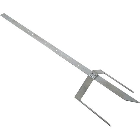 1.2M Galvanised Corner Mounting Post & Brackets (Galvanised Reels Insulators)