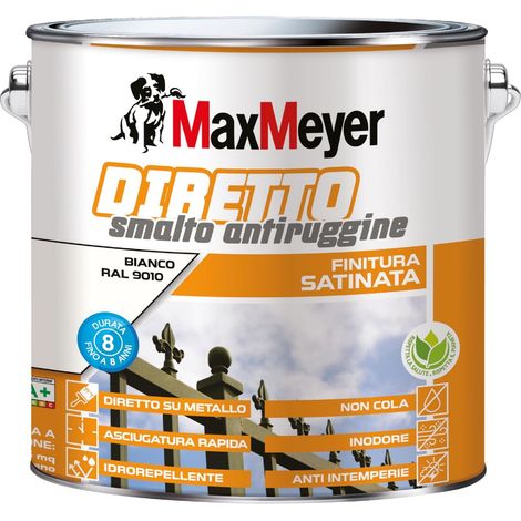 MAXMEYER Diretto Antiruggine Satinato R9010 Bianco 2 L (1/2)