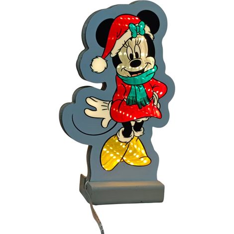 Luce Decorativa Infinity Light Minnie con Sciarpa 20cm Peraga Christmas
