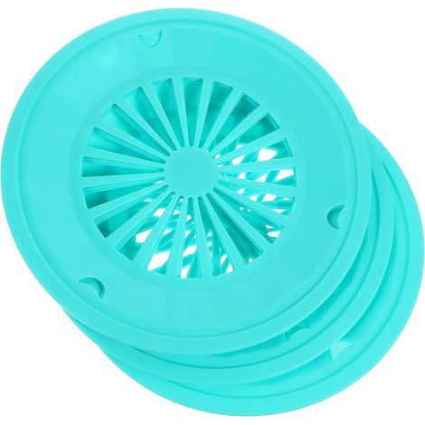 Lot de 10 supports pour assiettes de barbecue en papier, assiettes plates en plastique réutilisables (couleur aléatoire)-27.00X27.00X0.20CM-Yellow (1/4)
