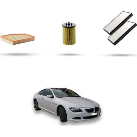 Kit tagliando 3 filtri compatibile con Bmw serie 6 (E63,E64) 645 Ci 245kw dal 2003 (1/5)