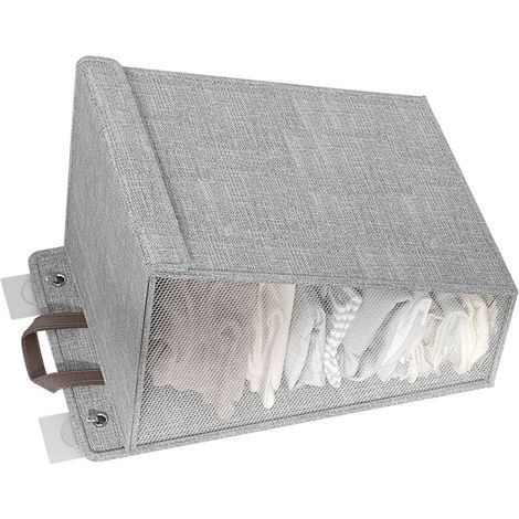 Panneau Suspendu Corbeille à Linge  BLOBLA  PLG-X  Toile de Lin Gris (1/5)