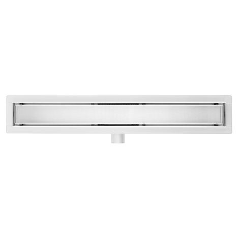 Adema Ralo caniveau de douche - 80cm - avec grille - avec bride - inox brossé