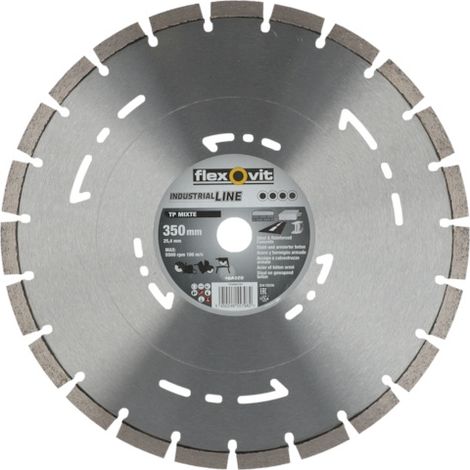 Disque diamant TP MIXTE - Ø 350 mm - Ø alésage 25.4 mm - FLEXOVIT
