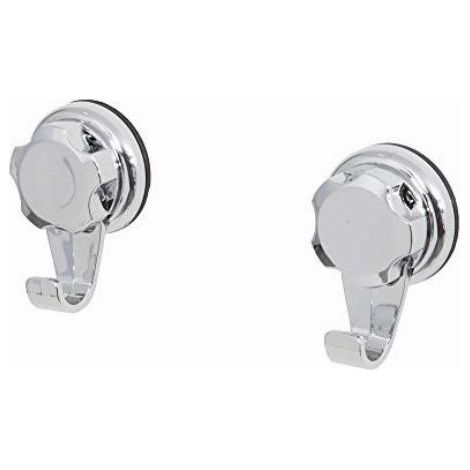 bestlock set 2 ganci cromati con fissaggio a ventosa. (1/5)