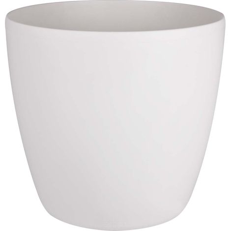 VASO BRUSSELS ROUND WHEELS 35CM WHITE ELHO