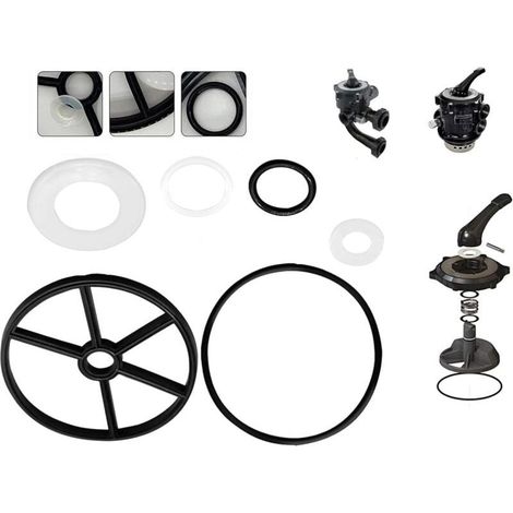 Pièces de filtre à sable pour piscine, kit de joint araignée, valve de rechange Hayward Vario Flo multiport de 5,1 cm, compatible avec le kit Hayward 1 1/2" SP0710 SP0710X SP0711 SP0712 (1/5)