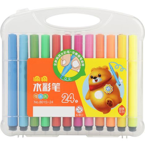 Lot de 24 feutres aquarelle Mokeelo - 12/18/24/36/48 couleurs, stylos dessin artistique (1/5)