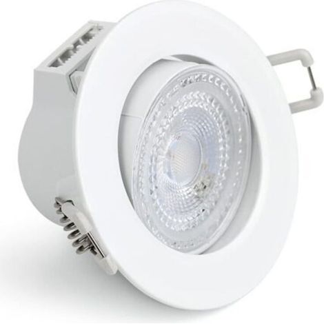 Lot de 1 Spot LED Encastrable Dimmable 5W LED Spot Encastré extra plat 360° orientable, 220-240V, IP20 Spot Encastrable LED 3000K Blanc froid pour chambre,salon,bureau,hôtel (1/5)