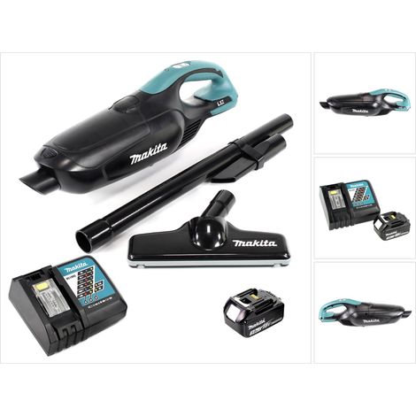 Makita DCL 182 RF1 B Akku Staubsauger 18 V Schwarz + 1x Akku 3,0 Ah + Ladegerät (1/5)