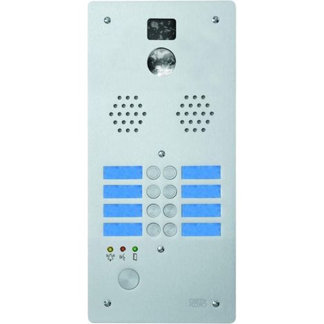 Plaque alu 8t video cablee - URMET 7772/8VH
