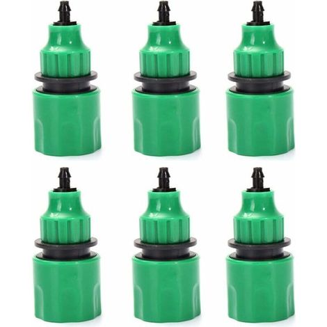 tuyau d'arrosage tuyau un sens adaptateur robinet raccord raccord pour irrigation Lot de 6
