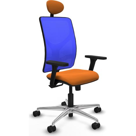 Chaise de bureau piqueras y crespo Ergonomique bleu mousse (1/2)