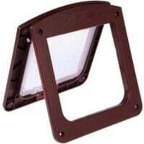 Chatiere Chat Puce Chatiere pour Chat Chatières pour Portes Volet Porte pour Chien Chat Rabat avec Tunnel Smart Chat Rabat Brown (1/5)