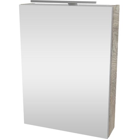 FACKELMANN SBC Spiegelschrank 50 Nature-Oak - Linksanschlag (1/5)