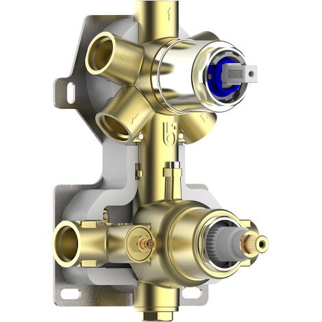 Partie encastrable pour mitigeur thermo universel inverseur 1-5 voies, 1/2”, configuration 1/2/3/4 voies – BOSSINI Z90125000 (1/2)