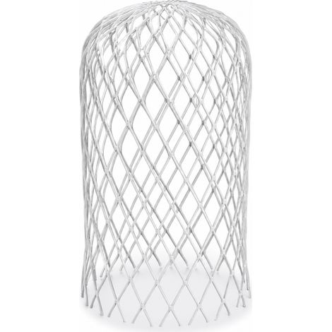 Crépine 10 Aluminium pour Gouttière Anti Feuilles Blanche (1/5)