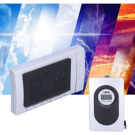 Drahtlose Wetterstation TS-H134G: Thermometer, Hygrometer, Wecker und Kalender. (1/5)