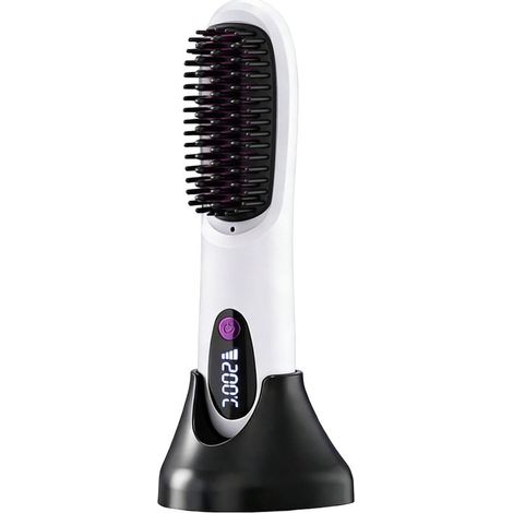 Brosse coiffante sans fil – Compacte – Lisser et volumiser – Cheveux courts – Blanche (1/5)