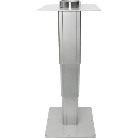 Pied de table, hauteur réglable, alliage d'aluminium durable, Blanc (1/2)