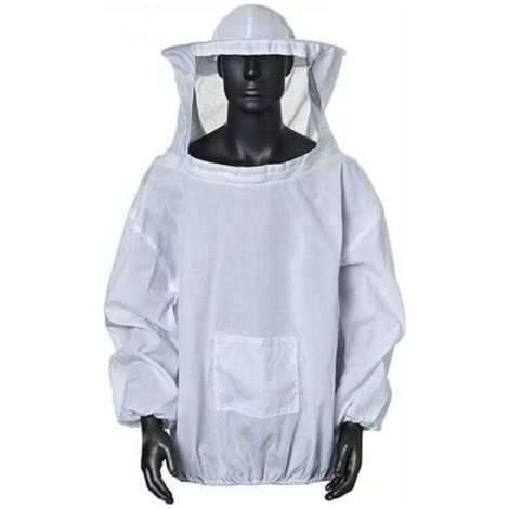 (Weiß) Imkerjacke Imkerjacke mit Hut Professionelle Imkerbekleidung Imker Professioneller Bienenschutzhut FLITI