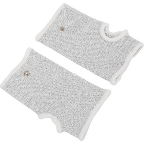 1 Paire d'Électrodes de Poignet en Fibre d'Argent Respirante pour Massage et Soulagement (1/5)