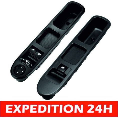 Commande Leve Vitre 207 Passager + Côté Conducteur 2 Pièces pour Peugeot 207 Citroen c3 6554.QC 6 broches 6490HQ 6554HJ (1/2)