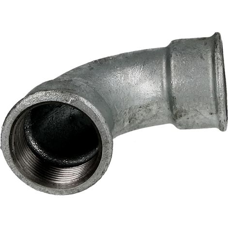 Raccord en fonte malléable coude court 90° 1 1/4'' FF/FF