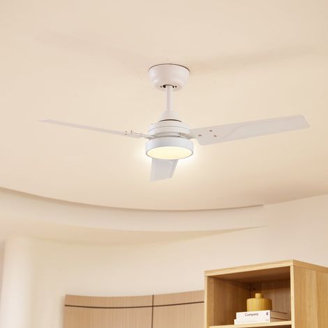 [NEUWERTIG] B-Ware Lindby LED-Deckenventilator Aerallo weiß CCT leise 105 cm 18 W Fernbedienung (1/2)
