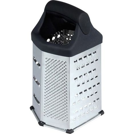 Grattugia manuale a torre multifacce 6 universale in acciaio 20 cm (1/2)