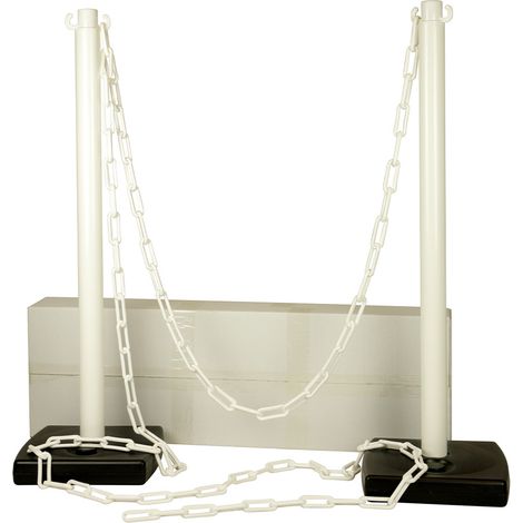 Kit 2 poteaux PVC Blanc - 2000888 (1/2)