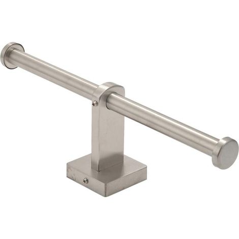 Étagère murale en acier inoxydable argentée pour salle de bain (1/5)