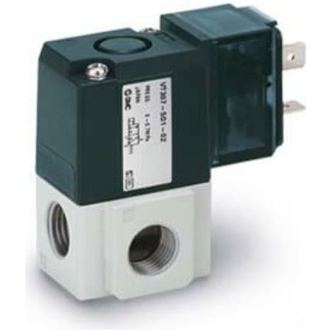 Electrodistributeur pneumatique SMC série VT307 fonction 3 Port Solenoid Valve, Air, G 1/4 ( Prix pour 1 )