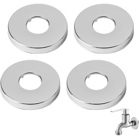 Rosaces Mitigeur Douche en Acier Inoxydable – Rosace Radiateur Polies et Sans Burr, (3/4) Ø 27 mm x Ø70mm x 10mm, pour Rosace Robinet Intérieur et Radiateur, Résistantes à la Corrosion (1/5)
