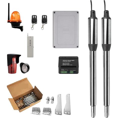Kit d'ouvre-portes automatiques Ouvre-porte automatique WIFI maison ferme Cottage porte battante for 16ft longueur ou 600lb ouvre-porte plus proche actionneur linéaire pour accessoires de portail coul (1/5)