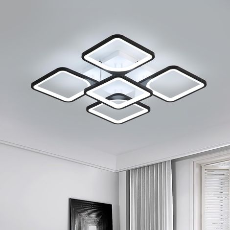 Plafonnier LED 64W 5670LM, Luminaire Plafonnier LED 5 Carré (1/5)