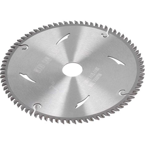 Lame de scie circulaire en carbure 80T à dents alternées pour la coupe du bois, idéale pour les projets de menuiserie. (1/5)