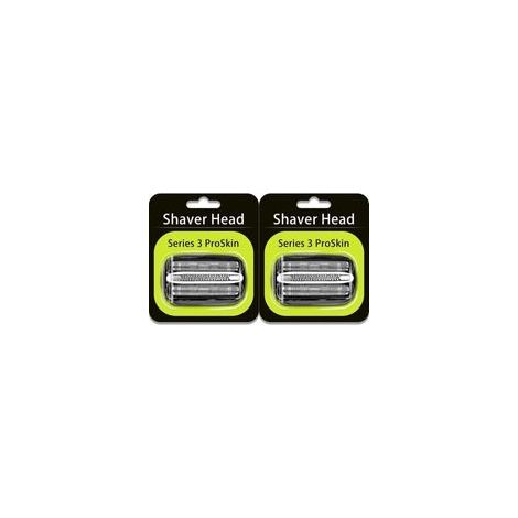 Têtes de rasage Braun Series 3 32B – 2 pièces – Triple lames flottantes pour rasage précis – Étanches et antirouille (1/4)