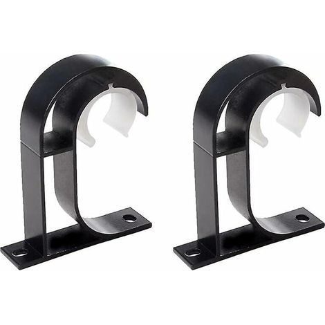2 X Supports De Tringles Rideaux, Supports De Tringles De Penderie En Zinc, Supports De Suspension De Rideaux Pour Montage Au Plafond (1/4)