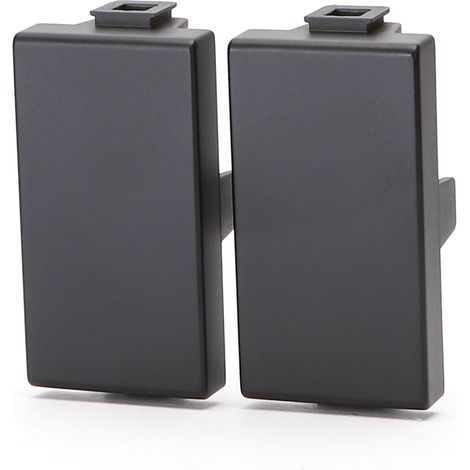 Tappo Falso Polo nero compatibile anche con BTicino Matix 2 pezzi