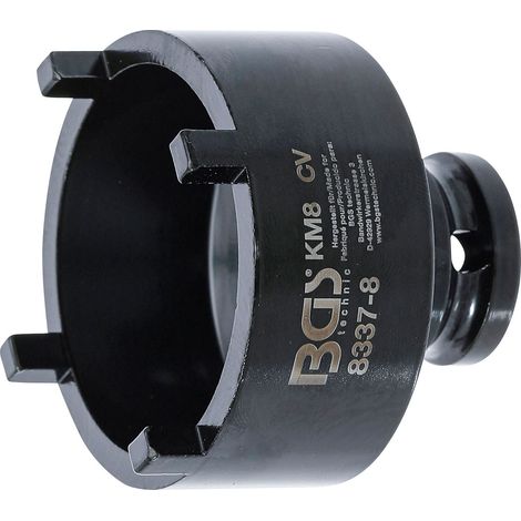BGS Llave de tuercas ranuradas con pasadores exteriores KM8 - 8337-8 (1/2)