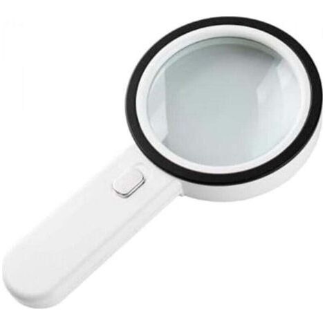 Reading Magnifier, XU, 12 LED Magnifying Glass 30X Magnifying Glass, Large Illuminated Magnifying Glass for Jewelers, Watchmakers, Crafts - (1/4)