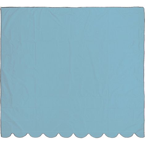 Bâche d'ombrage extérieure imperméable en toile Oxford bleue, protection solaire UV pour balcon terrasse jardin 2x1.5m ou 3x1.5m (1/5)