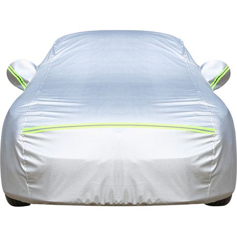Bâche Voiture Exterieur Housse de Protection Oxford Couverture Imperméable Auto, Ouverte Latérale pour Cabine, Doublure en Coton Respirant, Anti UV Neige Poussière (490x185x150cm) (1/5)
