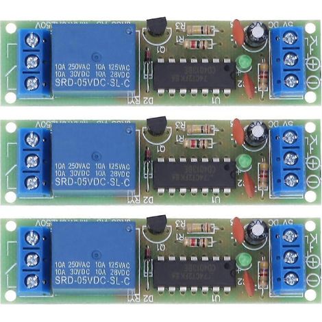Stück Relaismodul CD4013 Chip 1 Kanal NO NC Einpoliger Umschalter mit Optokoppler-Isolation 5V