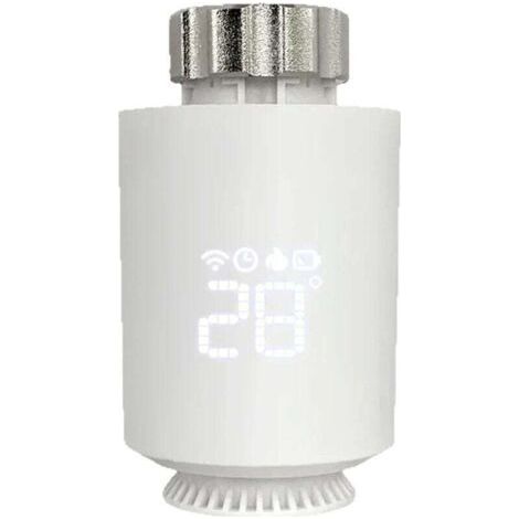 Thermostatischer Heizkörperkopf, programmierbares intelligentes Thermostatventil, Heizkörperthermostat kompatibel mit Alexa, Steuerung über die Smart Life App, Tuya Zigbee-Gateway erforderlich (1/5)